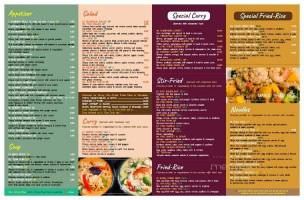 Thai Smile menu