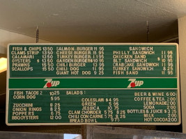 The Boat House menu