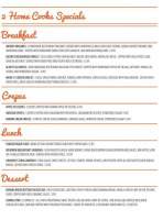 2 Home Cooks menu