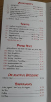 Hunan Chinese menu