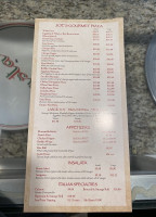 Joe's Pizza menu