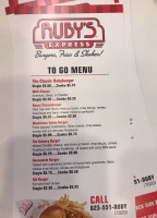 Ruby's Express menu