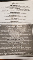 County Line Smokehouse Spirits menu