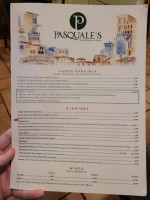 Pasquale's Phone Number, Reservations, Reviews menu