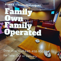 Roma's Italian food