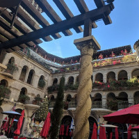 Spanish Patio At Mission Inn outside