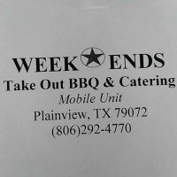 Weekends Bbq And Catering food