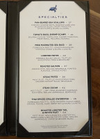 The Turtle Club menu