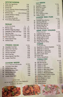 Jumbo China Buffet menu