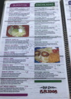 Los Dos Amigos menu