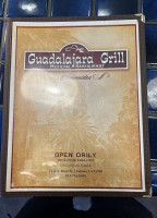 Guadalajara Grill menu