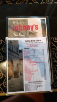 Johnny's Italian menu