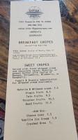 Gypsea Crepes menu