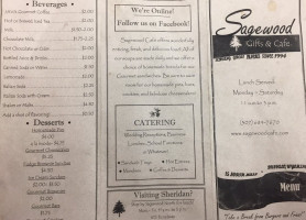 Sagewood menu