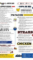 Doggi's Arepa menu