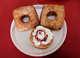 Rainbow Donuts And Smoothies food