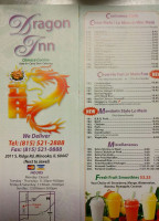 Dragon Inn Of Minooka menu