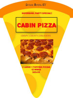 Cabin Pizza food