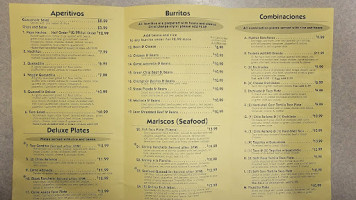 Papa Nacho's Mexican Food menu