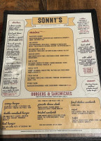 Sonny's Tavern menu