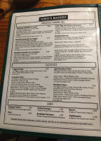 Nino's Bakery Cafe menu