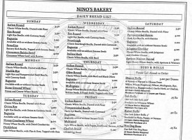 Nino's Bakery Cafe food