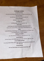 Candlelight South menu