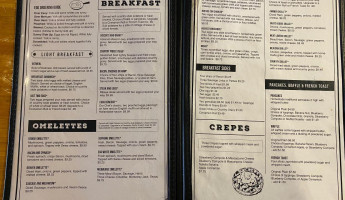 Main Street Cafe menu