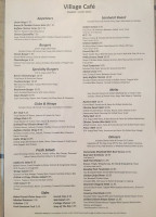 Village Cafe Breakfast Lunch menu