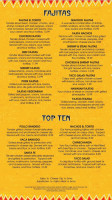 El Torito Mexican menu