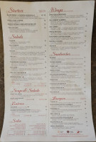 220 Cafe menu