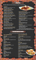 Brickhouse Pizza menu