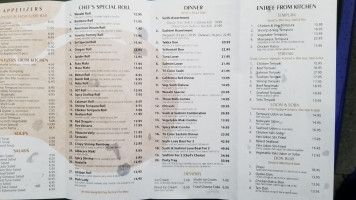 Wasabi menu