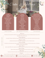 The Cake Cottage menu