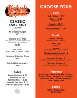 Kebab Express Halal Grill menu