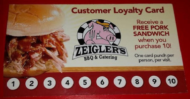 Zeigler's Bbq Catering inside