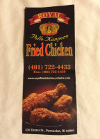 Royal Fried Chicken menu