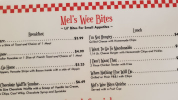 Mel's Pine Pantry menu