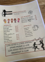 Cowboy Corral menu