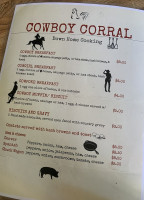 Cowboy Corral menu