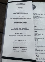 Rootstock Restaurant Bar menu