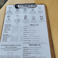 The Curious Pig menu