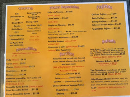 Taqueria El Habanero menu