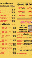 Taqueria Cancun menu