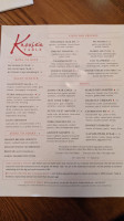 Knoxie's Table menu