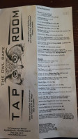 The Owl Tap Room menu