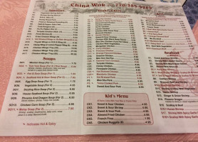 China Wok menu