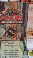 Los Primos Mexican menu