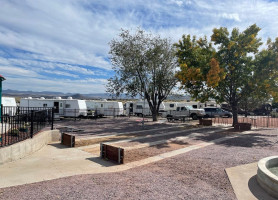 50s Diner Backseat Rv Park outside