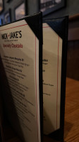 Nick Jake's Parkville menu